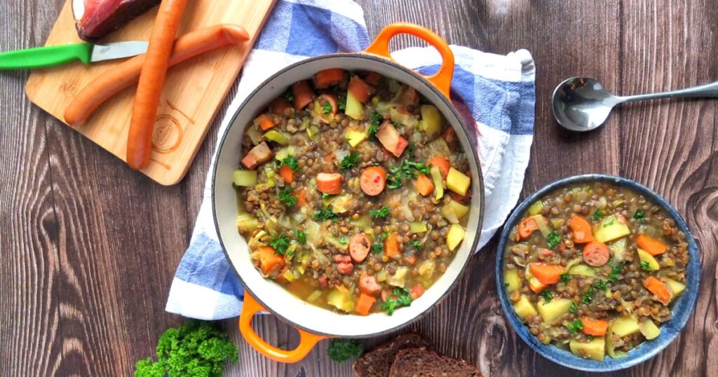Rustic German Lentil Stew (Linsensuppe) You’ll Love