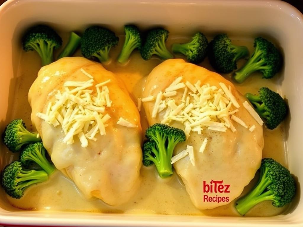 Broccoli Chicken Alfredo Bake